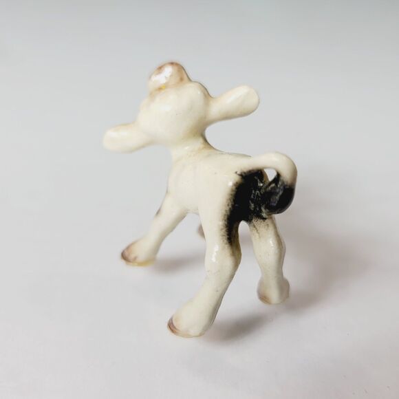 Hagen-Renaker Miniature Ceramic Animal Figure Spotted Calf - Picture 3 of 7